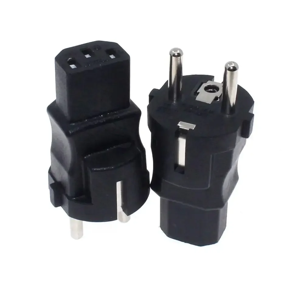 IEC320 C13 to EU/UK/US 5-15P/6-20P Power Conversion Plug, AC Adapter from PVC Material Hi-Power Covnerter