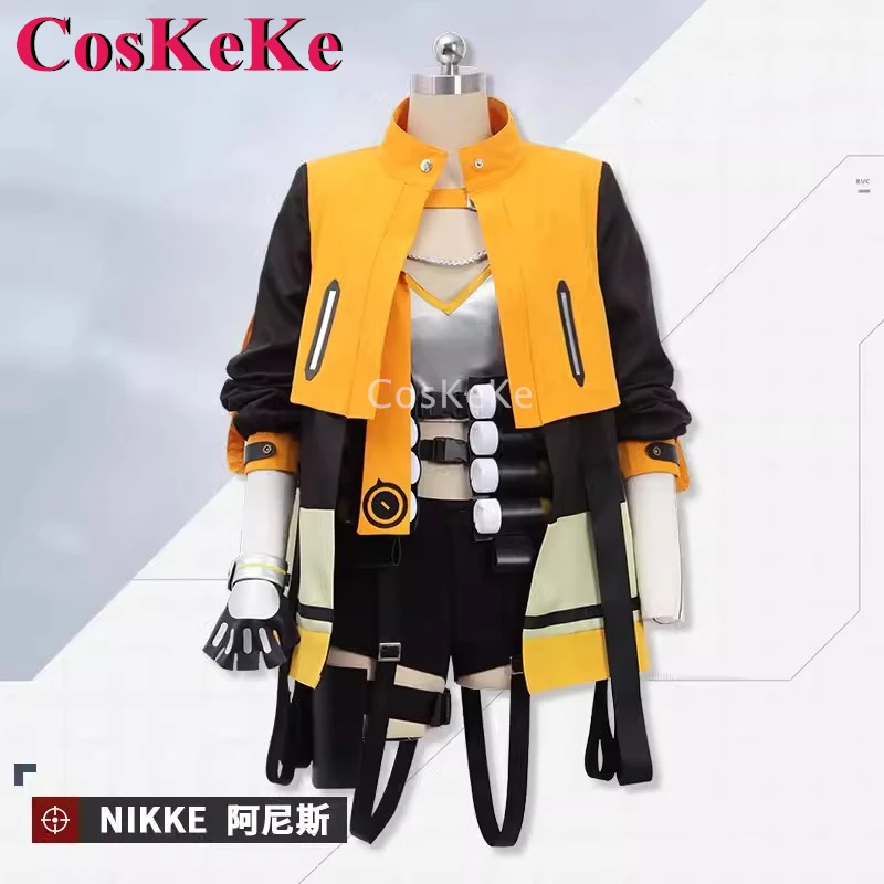 

【Customized】CosKeKe Anis Cosplay Game NIKKE Costume Fashion Sweet Combat Uniform Full Set Halloween Party Role Play Clothing New