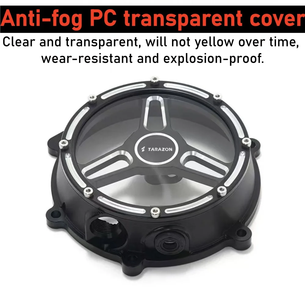 Transparent clutch cover for QJMOTOR SRV300 300SRV, transparent clutch cover for air filter modification