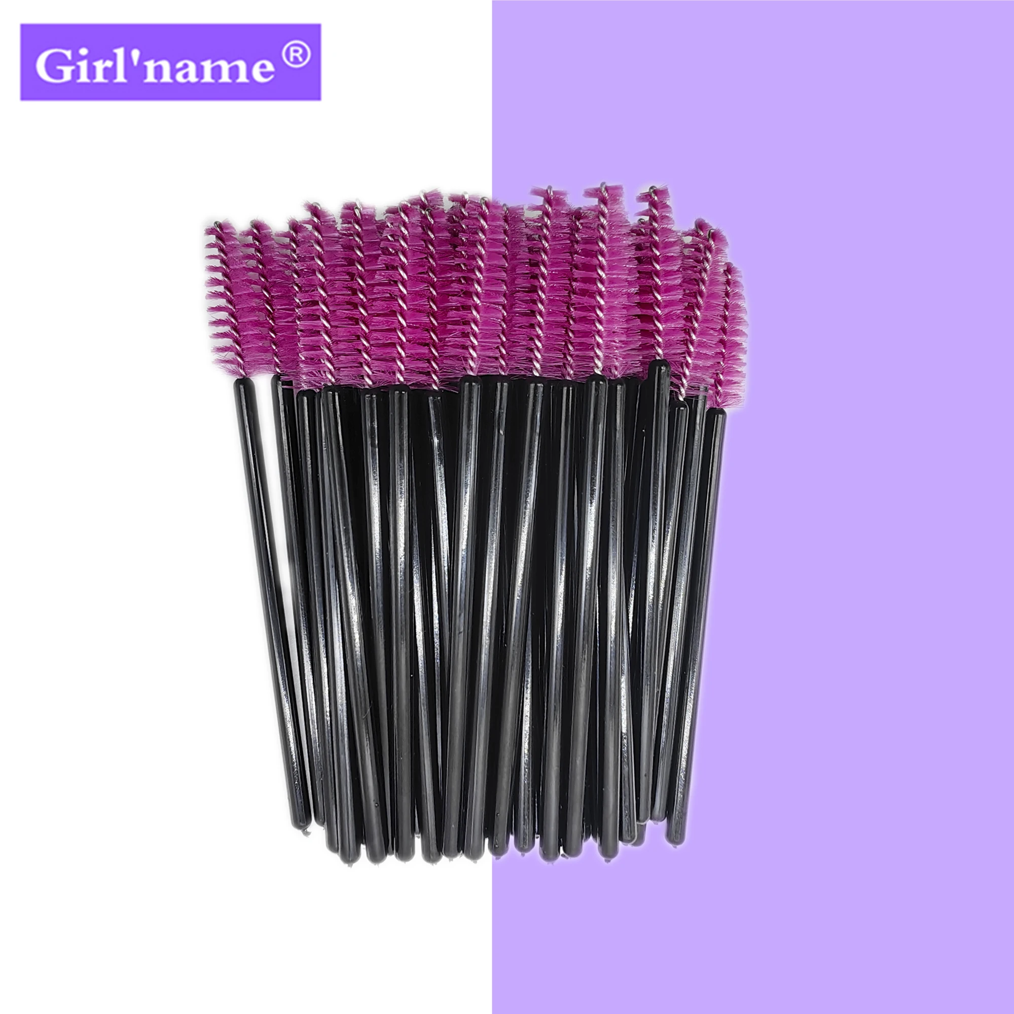 NAVhr-Brosses à cils en forme de poulet, applicateur de mascara noir, 50 pièces