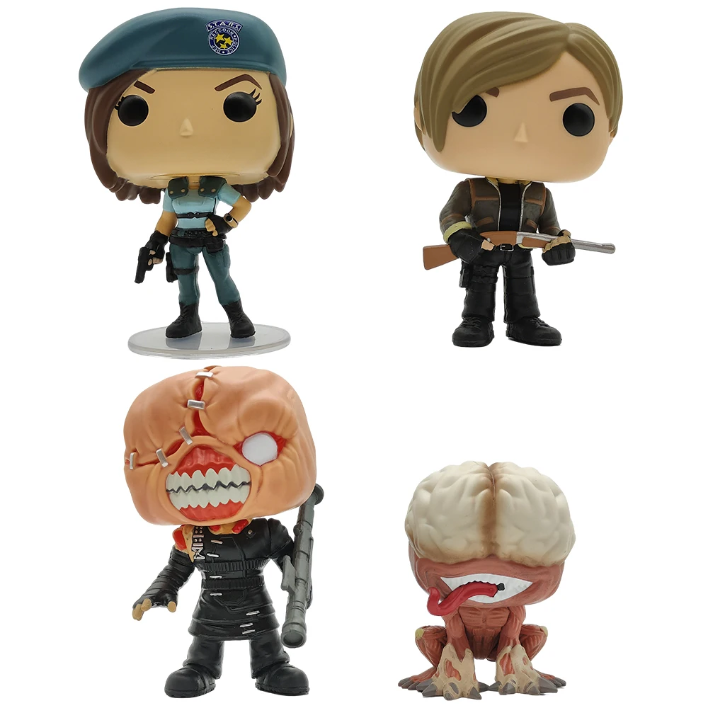 Figuras de Ação Resident Evil 155 Jill Valentine, 156 Leon S. Kennedy, 157 Nemesis, 158 Licker, Periféricos de Jogo, Modelos de Vinil, Brinquedos