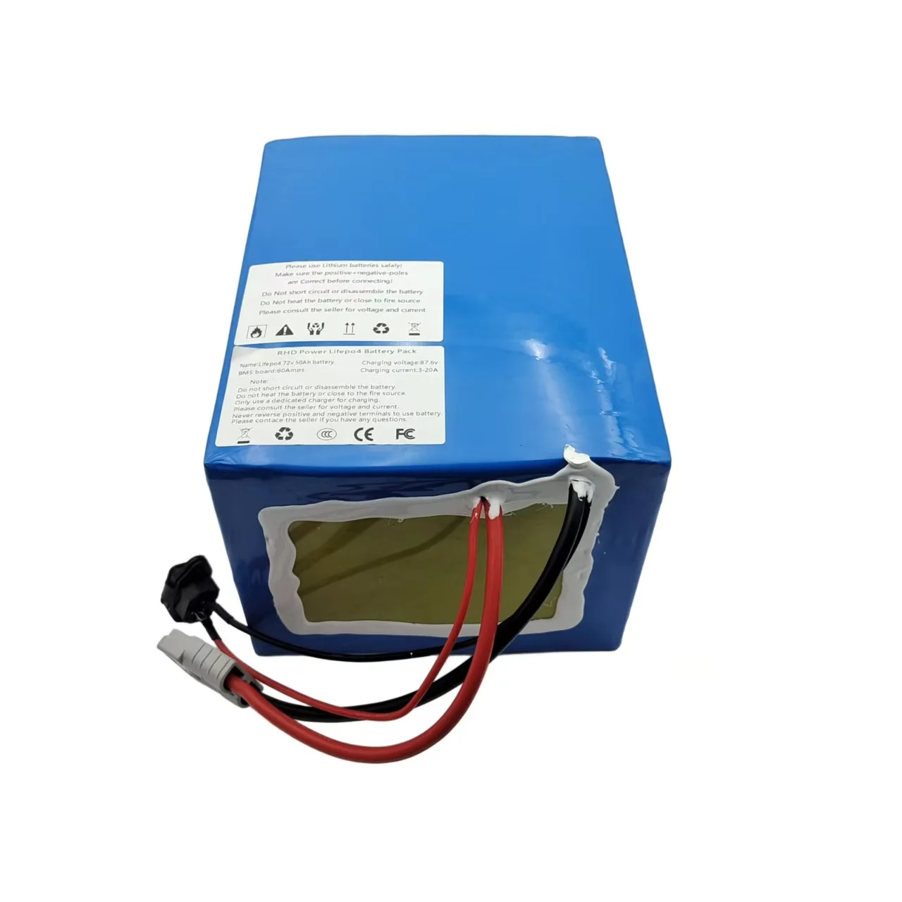 RY 72V 100Ah 200ah 300ah Lithium Ion Battery Pack Lipo 3000W 5000W 8000W 15000W Motor