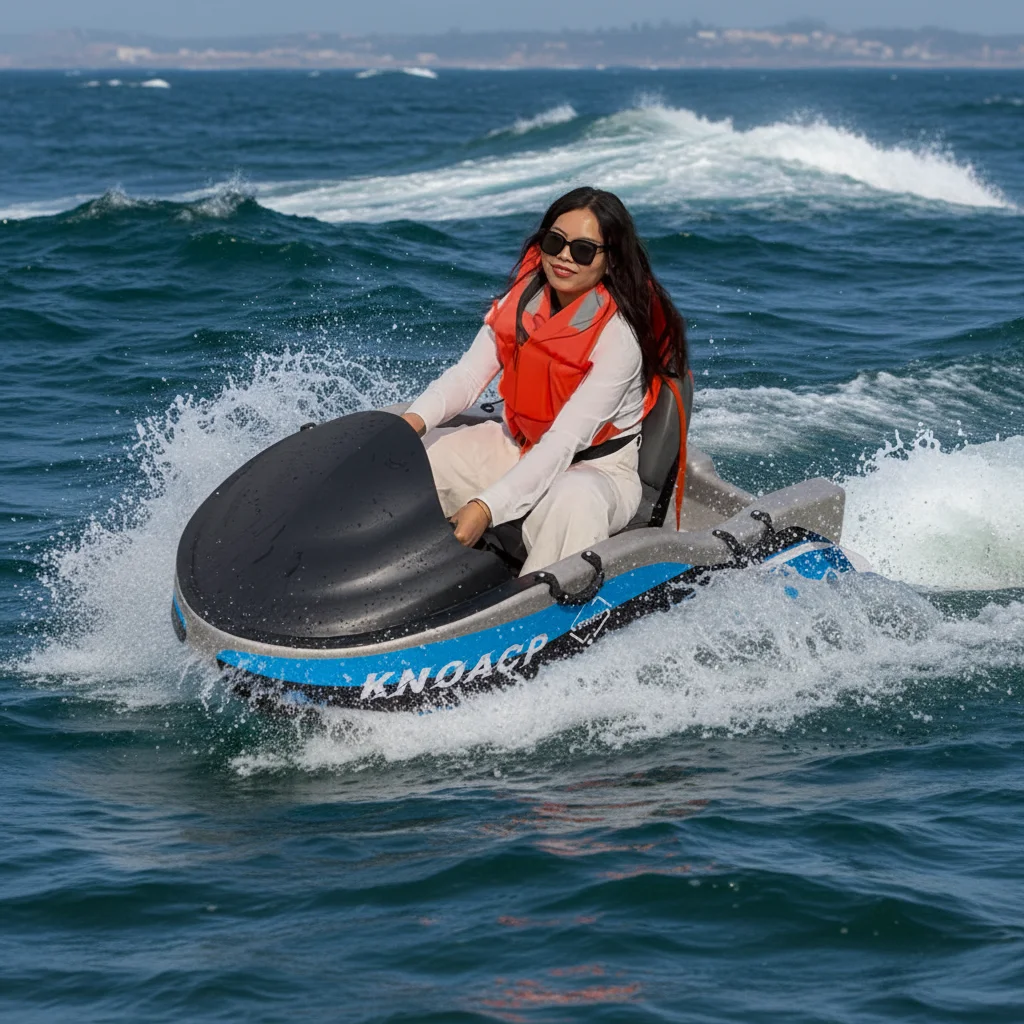 Single-Seater Flexible Steering EPP Kart Boat Switchable Speed Gear Water Surfing Scenic Area Lakes Leisure Water Sports Go-kart