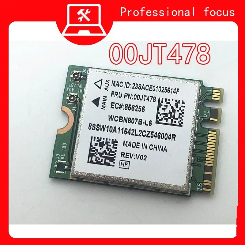 FRU BCM94356Z 00JT478 802.11ac 867 Mbps Bluetooth4.1 NGFF M.2 M2 Wlan Placa De Rede Wi-fi Para FOR Lenovo thinkpad laptop