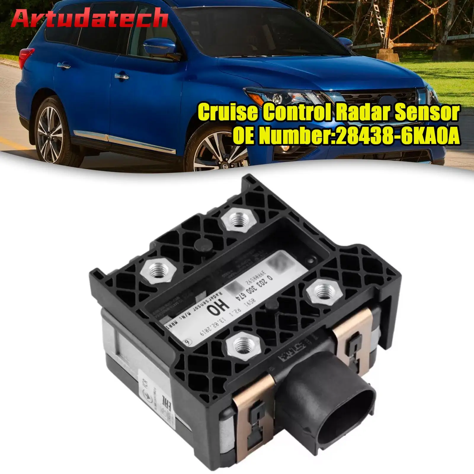 

Artudatech Cruise Control Radar Sensor 28438-6KA0A For Nissan Pathfinder 3.5L 2017-2020 Car Accessories 2018 2019