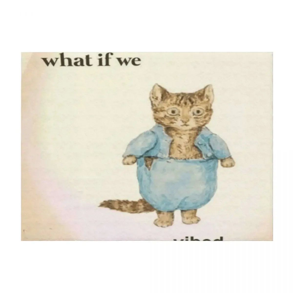 

what if we vibed cat Throw Blanket Thermal Softest Soft wednesday Blankets