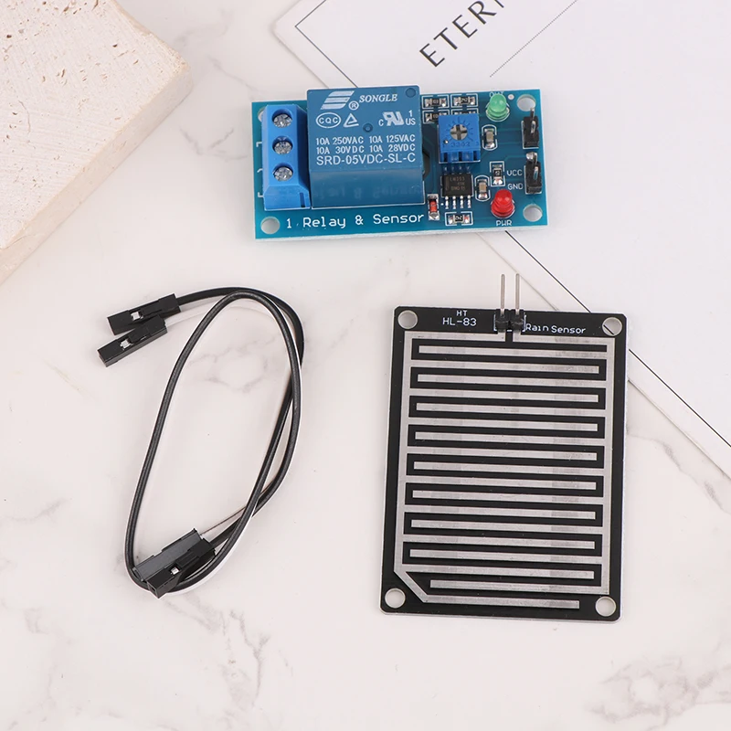 1PCS Snow Raindrops Detection Sensor Module Rain Weather Module Humidity For Arduino Relay Control Rain Water Sensor Module