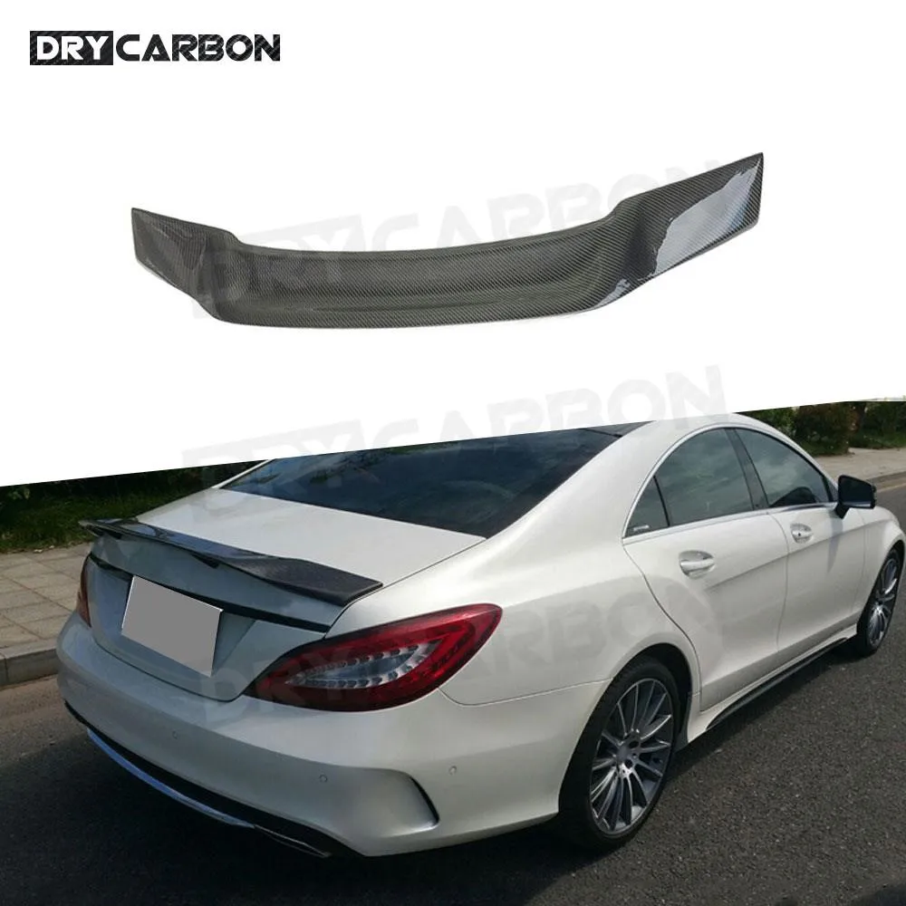 Carbon Fiber Duckbill Rear Trunk Wing Spoiler For Benz CLS Class W218 CLS300 CLS350 CLS500 CLS550 CLS63 Sedan 2012-2017 Wings