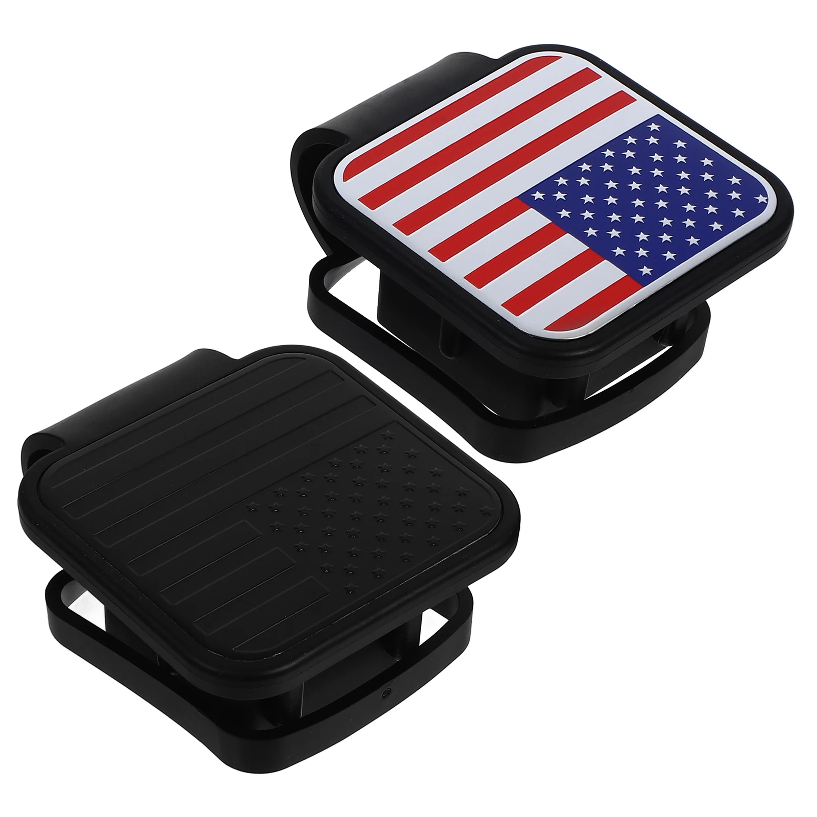 

4pcs Trailer Hitch Cover Rubber Plug Silica for Cars Dust Proof Wear Resistant Easy Install Remove-Compatible with