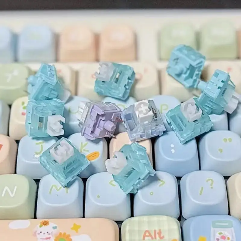 

Kailh Longhua Anther Series Indigo Naturalis Silent Linear Switch MX Cost-effective Light-transmitting Office Mechanical Switch