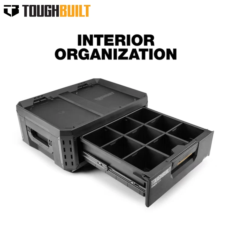 TOUGHBUILT Stackable pull-out toolbox, separable storage, tool accessory storage, multifunctional drawer toolbox TB-B1-D-30-1