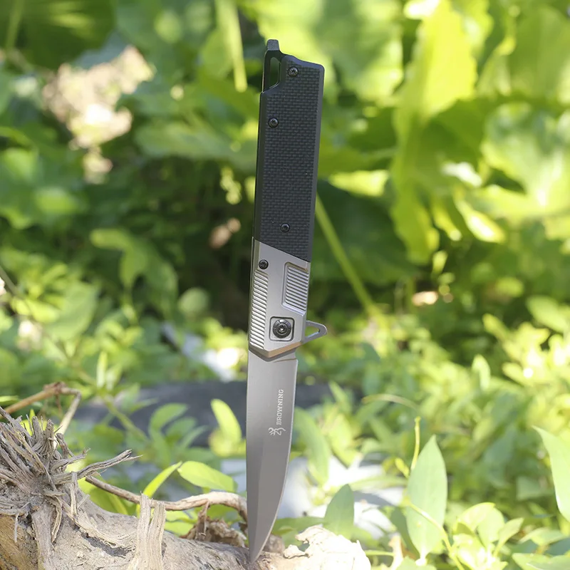 New G10 Handle Outdoor Camping Survival Folding Knife High Hardness Portable Self-defense Portable Camping Pocket Knife