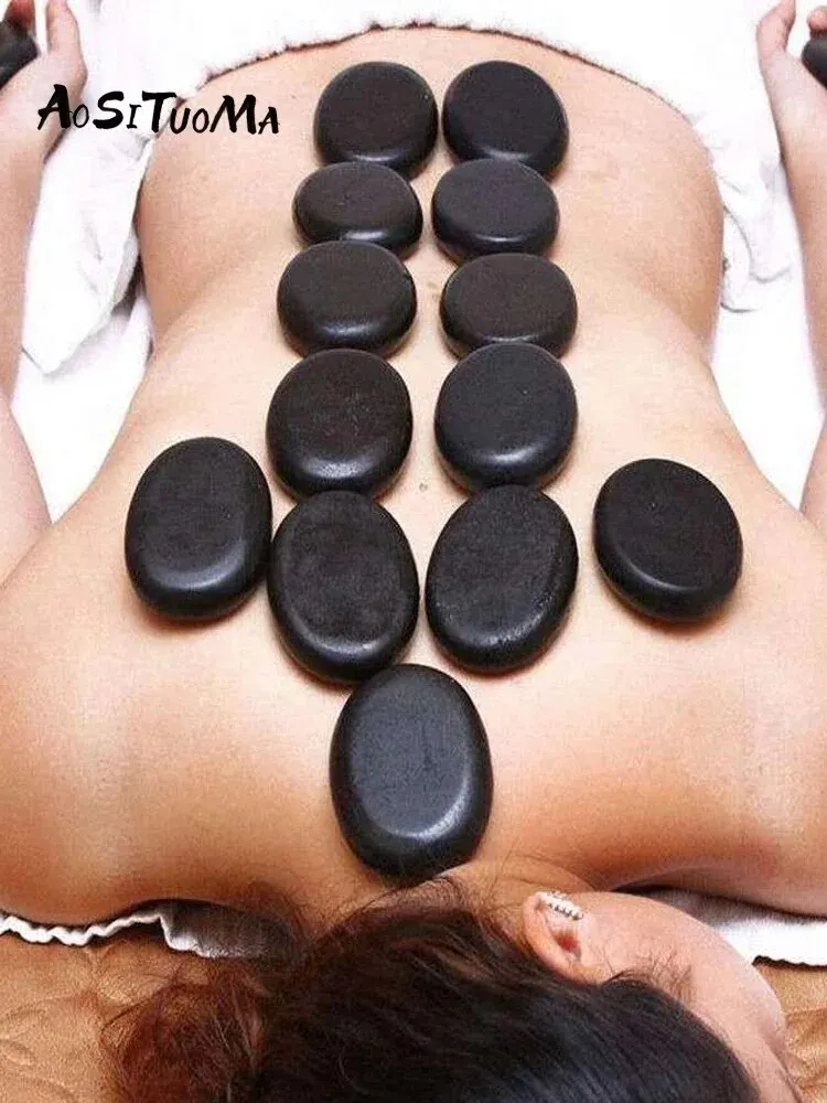 1pc Massage Stone Large Hot Black Rocks For Home & Professional Spa, Relaxing/Soothing Massage Rock For Relaxing Back, Shoulder