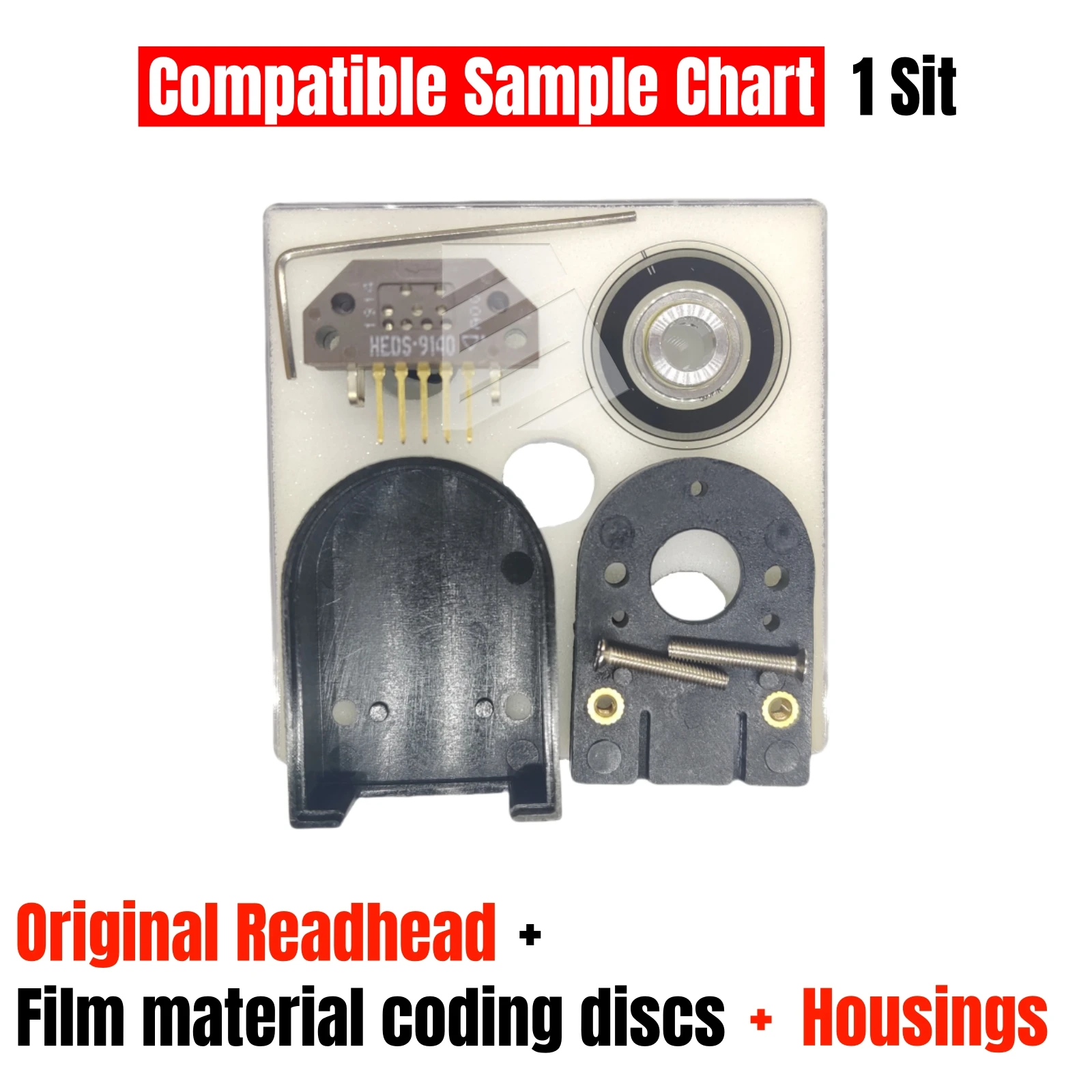 Original HEDS-5640#H06 HEDS-5640 400CPR 3 Channel ABZ Phase Metal Code wheel Inner Diameter 6.35MM 1/4 in Or Compatible products