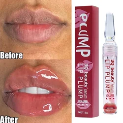 New Instant Lip Oil Plumper Volumising Moisturizing Lip Repairing Fade Lip Lines Brighten lip plumping gloss Oil Lips Care