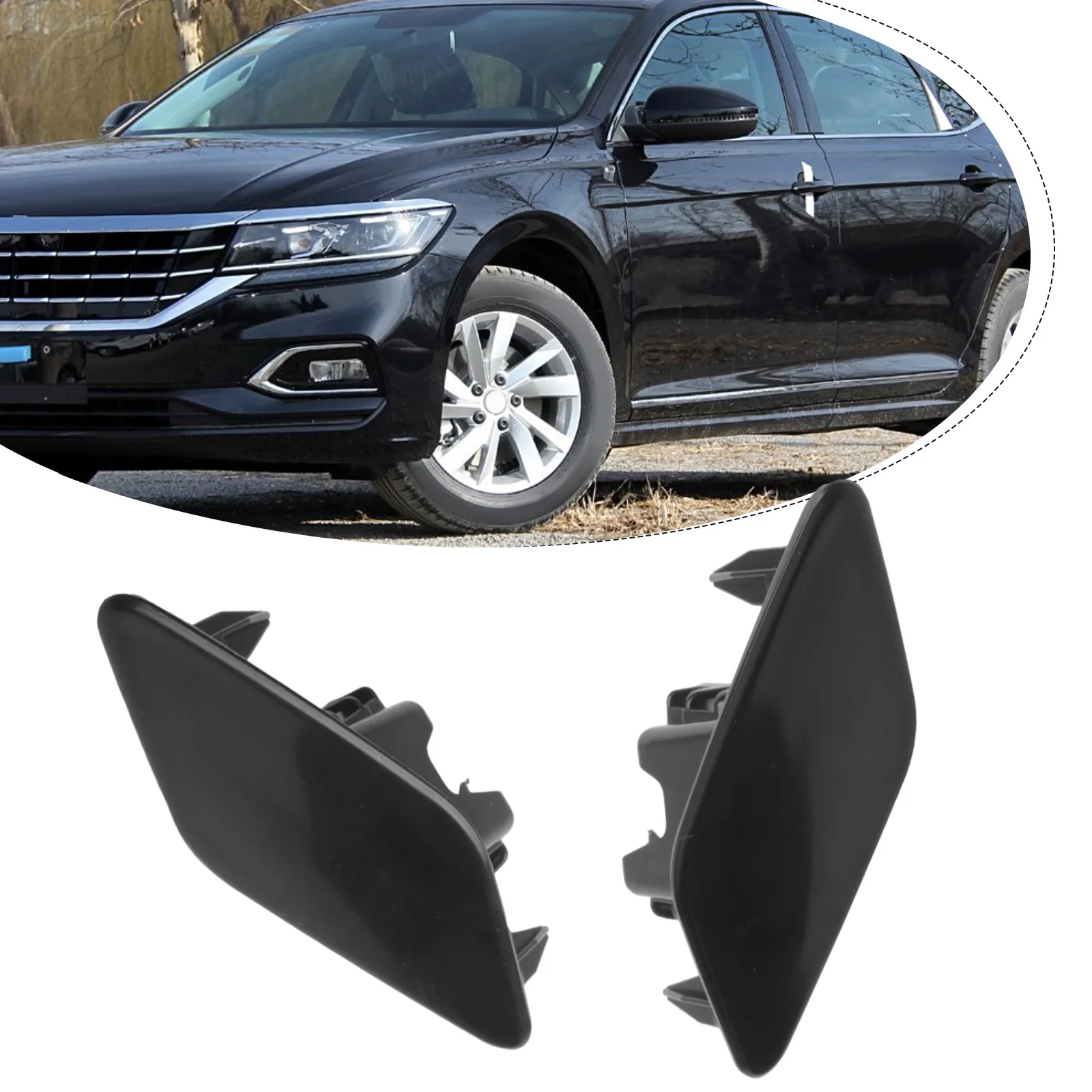 قطع غيار السيارات المصباح SprayCover استبدال 2 قطعة 3G0807937A ABS اكسسوارات السيارات ل باسات B8 2017-2019 العملي #6