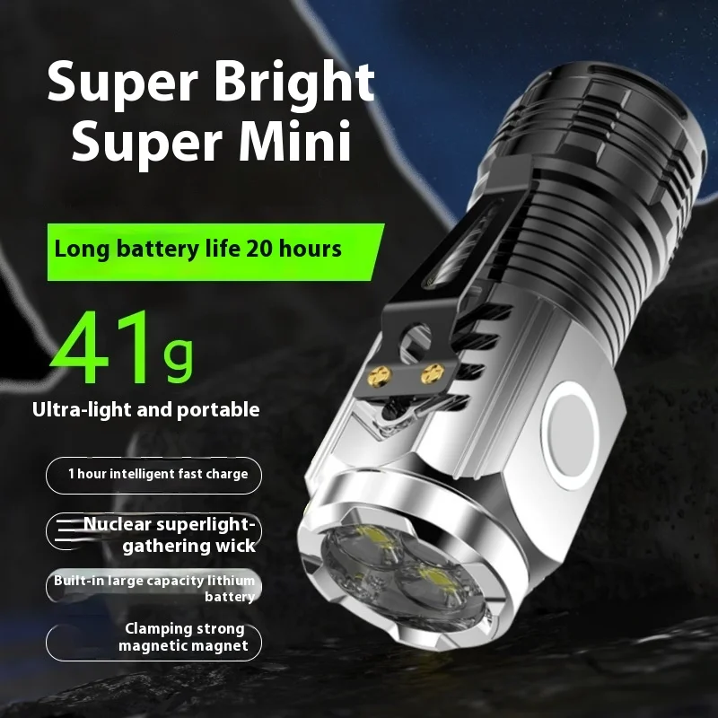 Ultra Bright Tactical Flashlight: Strong Light, Portable Rechargeable Mini - Long-Range Shooting, Extended Endurance