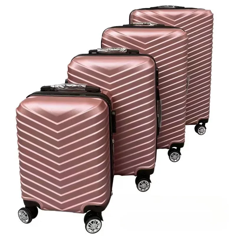 New ABS Hard Shell 4-piece Suitcase Lightweight Durable Luggage Set Universal Wheel Box Carry-on Suitcase 16/20/24/28