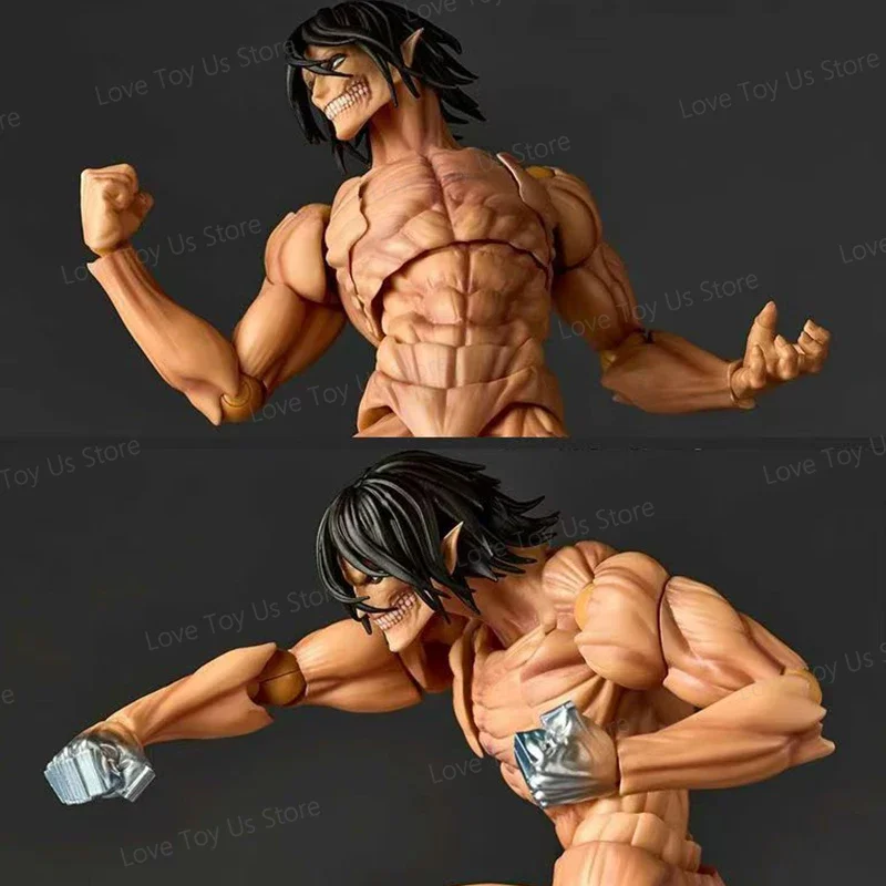 Kaiyodo Revoltech مذهلة ياماغوتشي هجوم على تيتان إرين جايجر أنيمي عمل أرقام كو نموذج جمع اللعب الهدايا