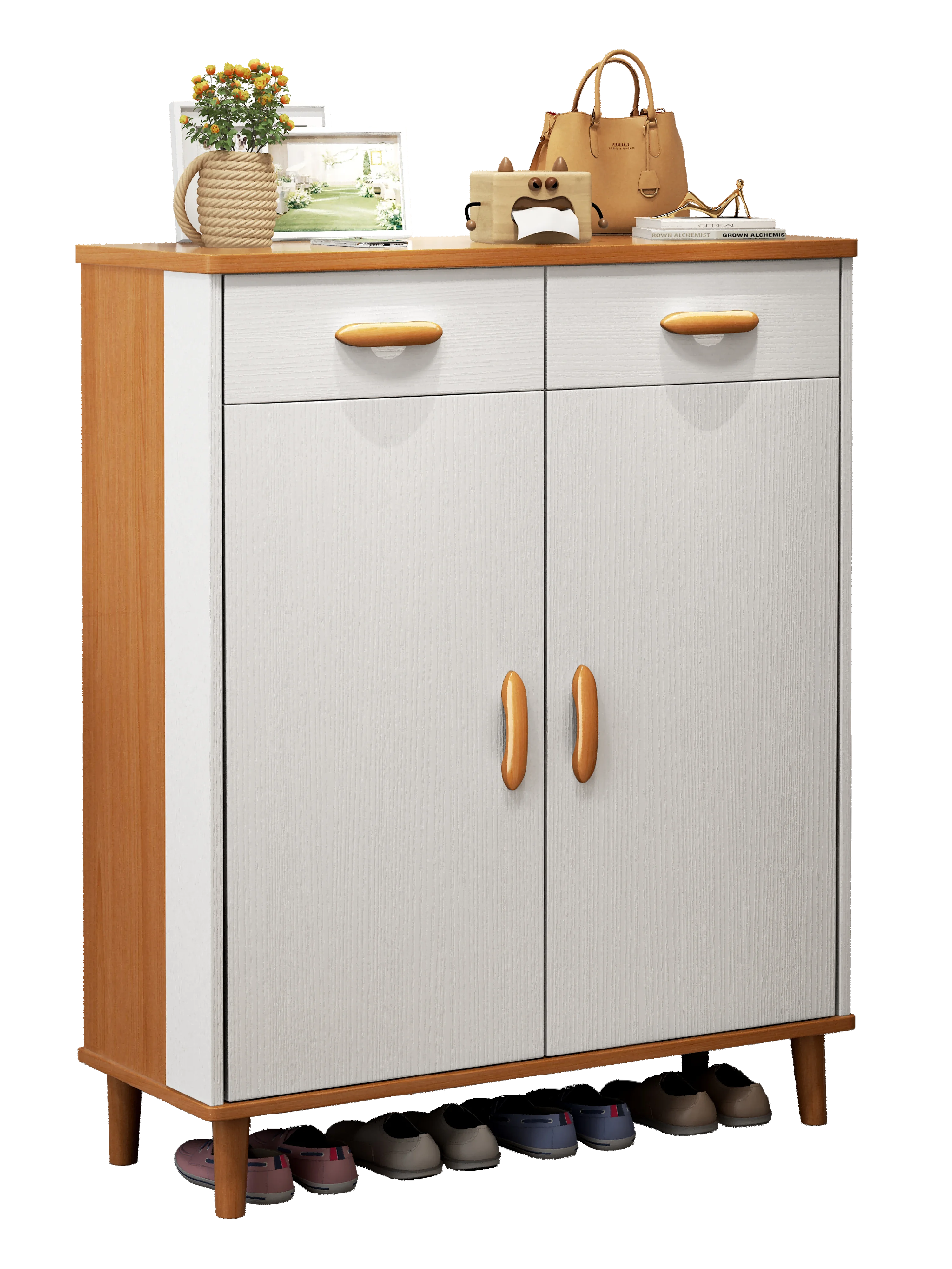 Nordic shoe cabinets, storage in the corridor outside entrance  household, and large-capacity cabinets in the entrance