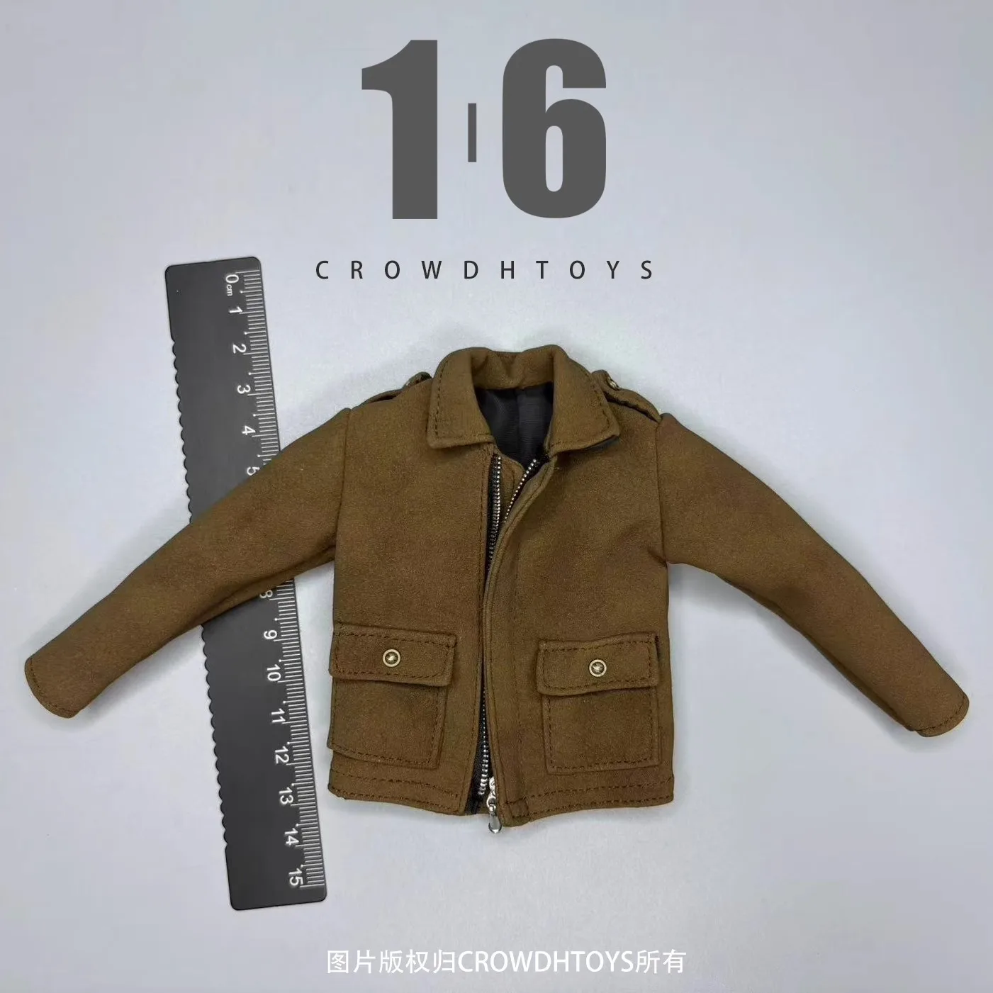YYDS CROWDHTOYS 1/6 soldat manteau tendance veste en cuir daim PU modèle jouet adapté 12 ''corps de figurine en Stock