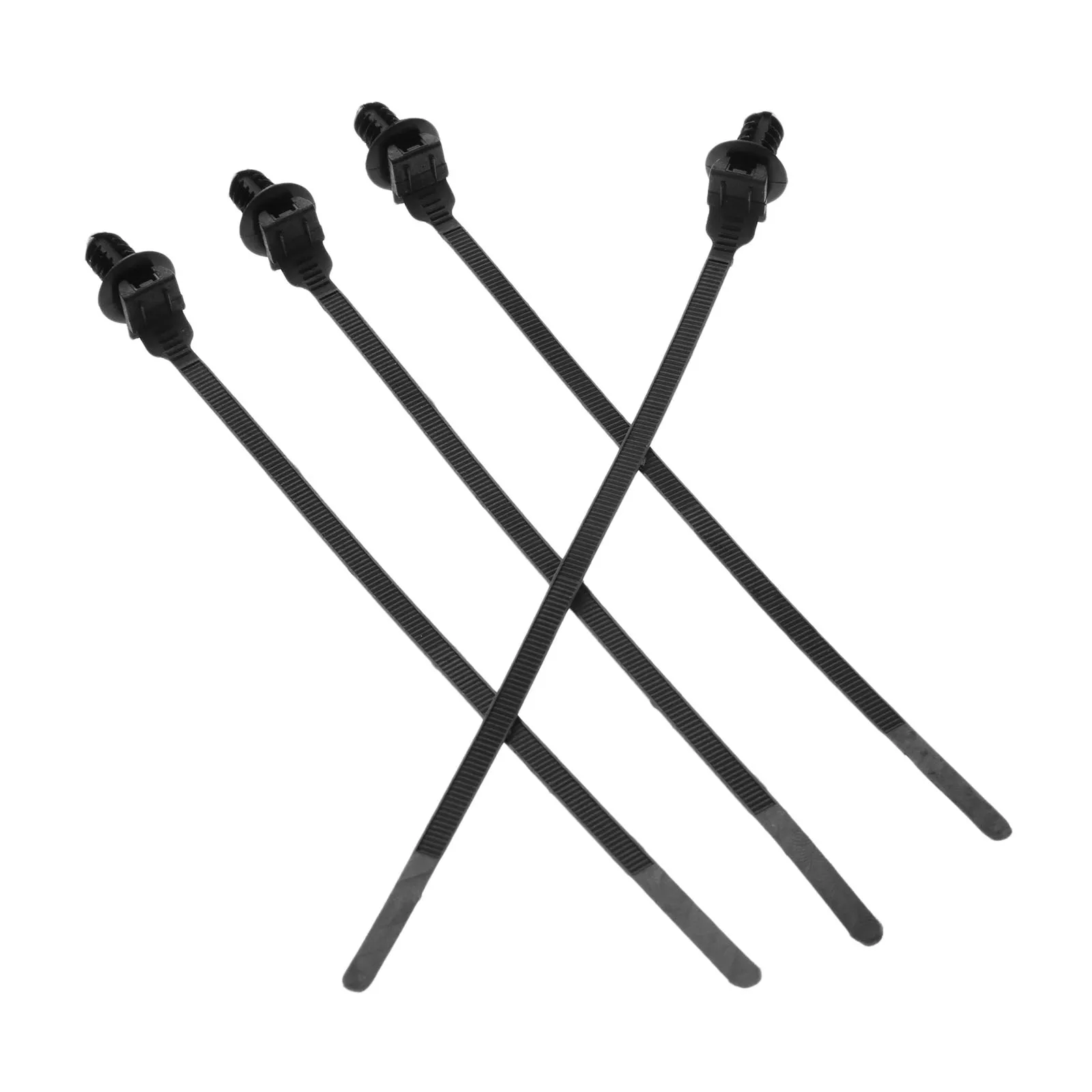 Yetaha 30 Pcs Nylon Black Car Cable Strap Push Mount Wire Tie Retainer Clip Clamp Car Cable Fastening Ties High Quality