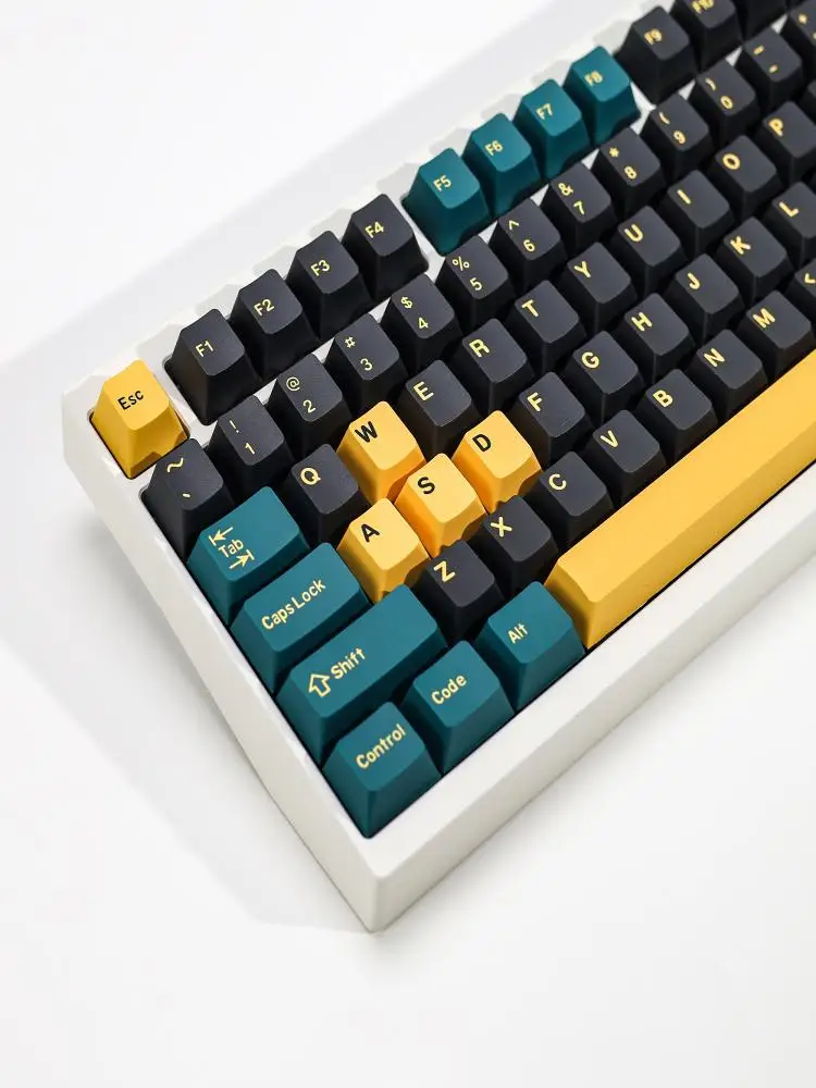 KBDiy GMK MarrsGreen Keycap Retro PBT ISO Double Shot Cherry Profile Keycaps do przełączników MX, nakładki na klawisze do mechanicznej klawiatury gamingowej — zdjęcie produktu 7