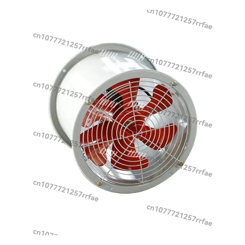 Electric low noise IP54 pipe axial flow fan pure copper core motor ball bearing aluminum alloy blade 220V/380V