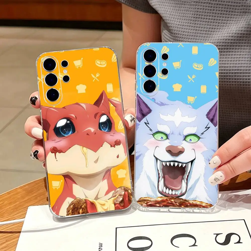 Funda Transparente para Teléfono con Diseño de Anime Campfire Cooking in Another World para Samsung S25, S24, S21, S22, S23, S30, Ultra, S20, Plus, Fe, Note 9