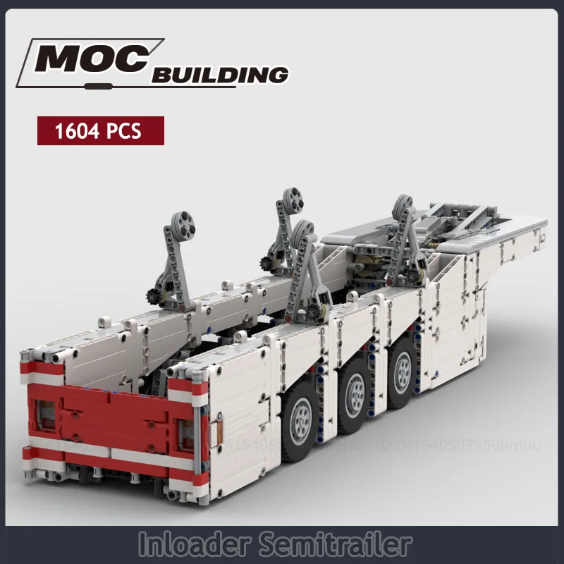 

Inloader Semitrailer MOC Building Blocks 19wide Transportation Car DIY Assembly Technology Bricks Creative Toys Xmas Gifts