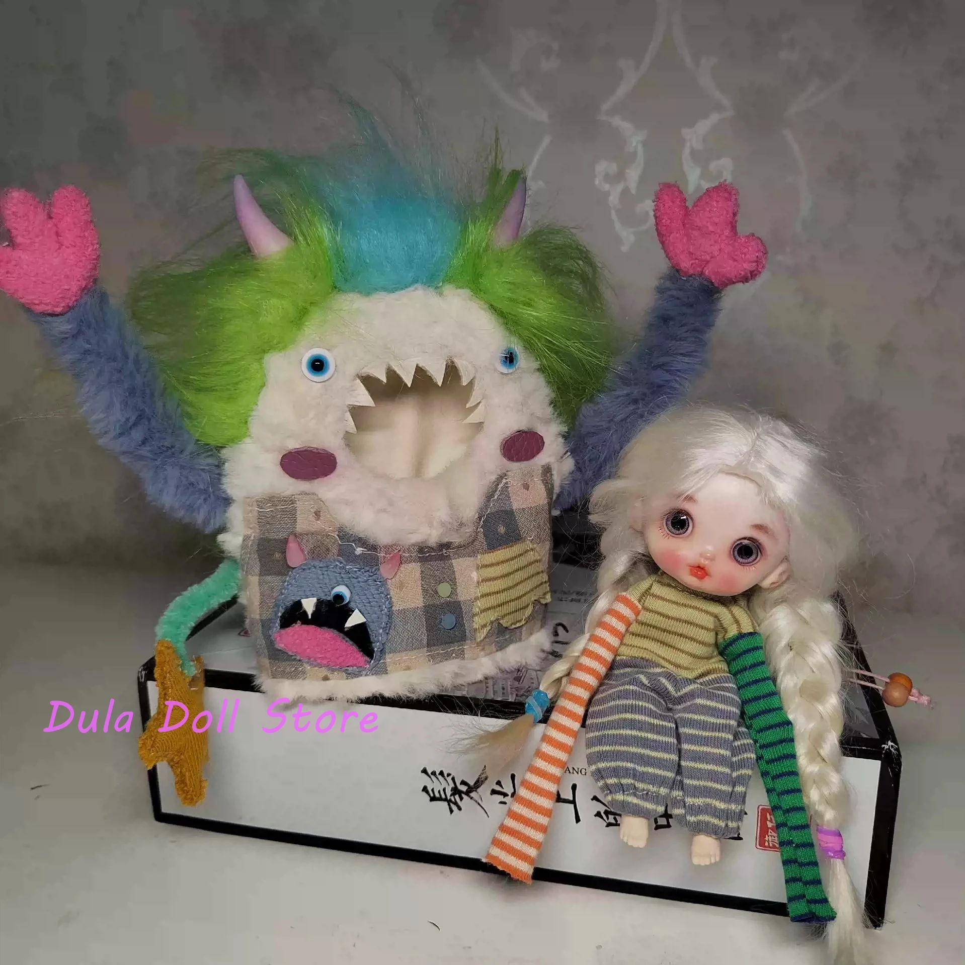 Dula 인형 의류 원피스 리틀 몬스터 세트, Blythe ob24 ob22 ob11 gsc Azone Licca ICY JerryB 1/6 Bjd 인형