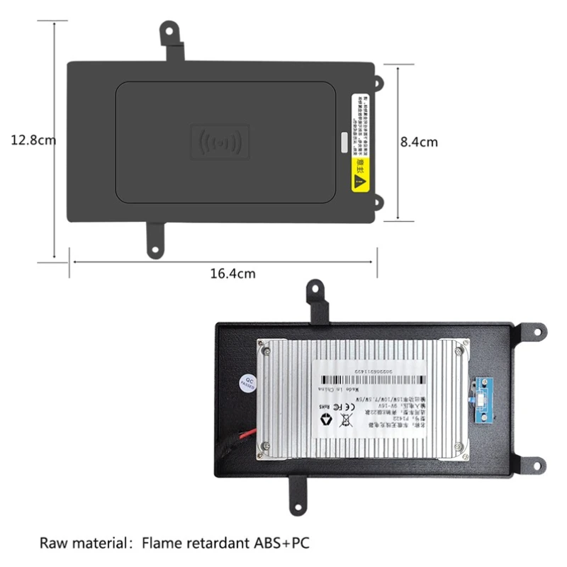 شاحن سيارة لاسلكي لمرسيدس بنز E Class 2016-2022 وحدة التحكم المركزية شحن سريع الوسادة QI 18 واط المضادة للانزلاق حامل هاتف المحمول