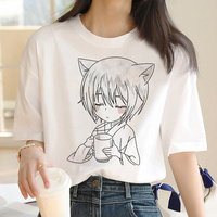 Tomoe Kamisama Kiss t shirt women Japanese summer Y2K top girl graphic 2000s funny clothing