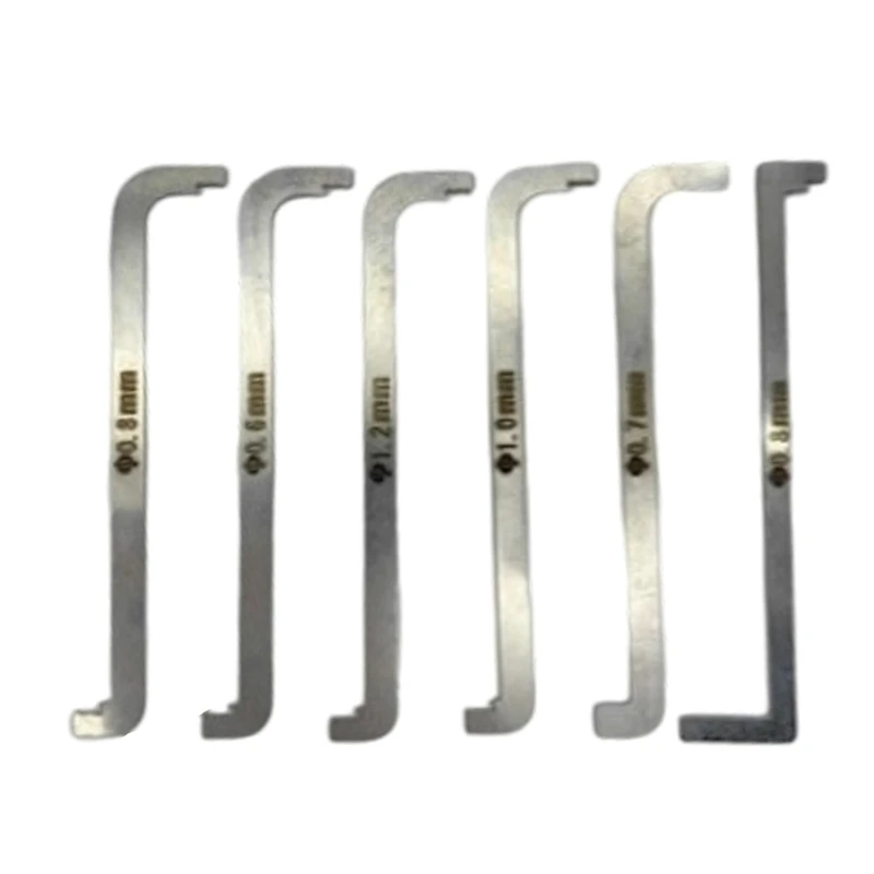 6Pcs Z 90 Degree Z-Type Double End Screwdriver Stainless Steel Workshop