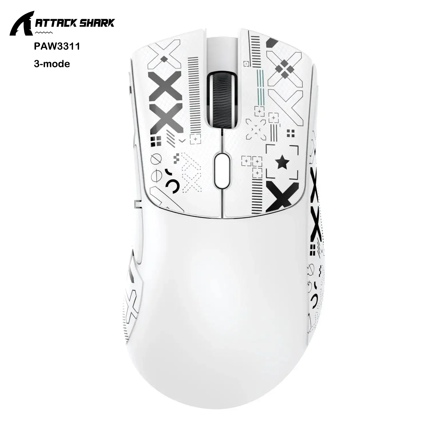 Ratón inalámbrico para juegos Attack Shark R1/X11, 18K DPI PAW3311, ergonómico, ligero, triodo Bluetooth 2,4 GHz USB, para PC/portátil