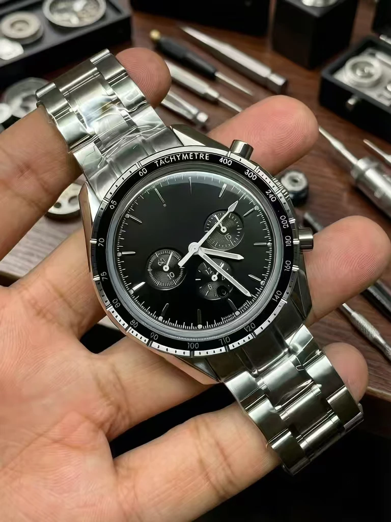 2026 high-quality luxury fully automatic mechanical watch multifunctional men's watch stainless steel calendar leisure watch