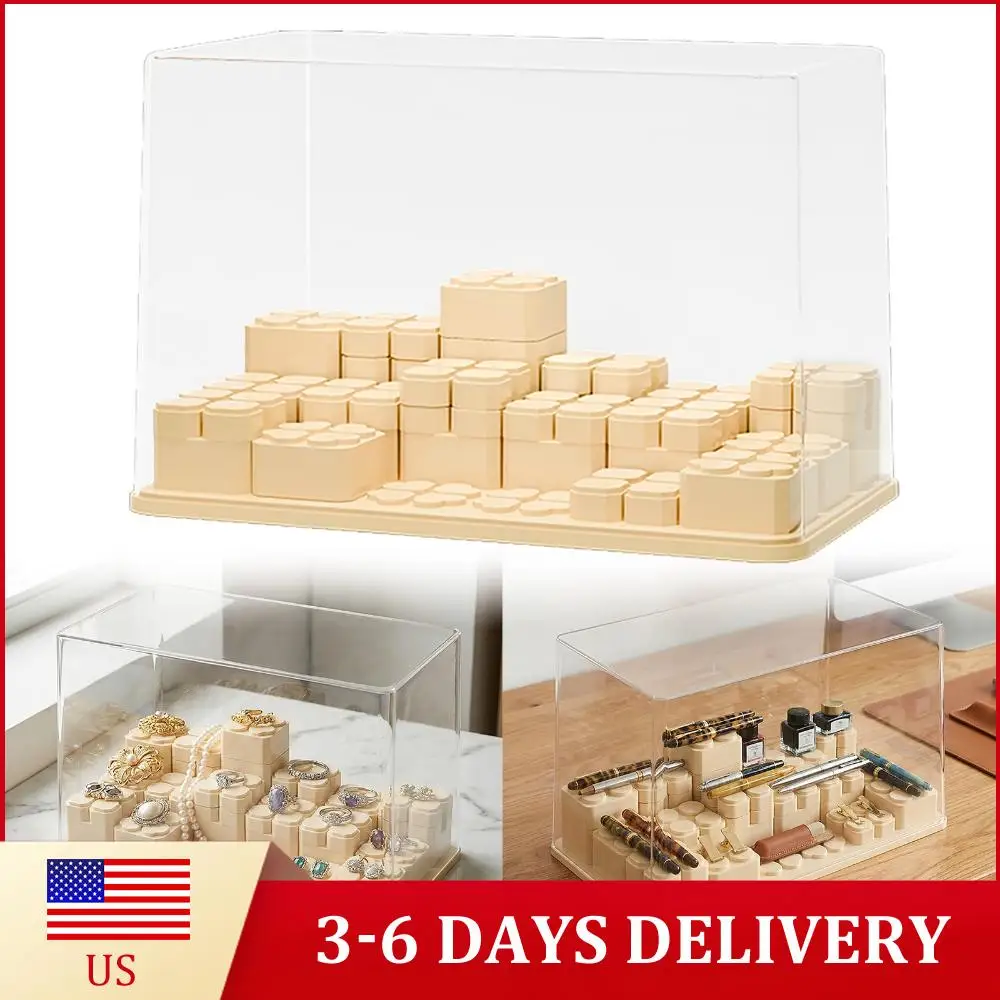 

Сборный прозрачный демонстрационный бокс с подвижными блоками, пылезащитные акриловые витрины для коллекционных предметов и фигурок