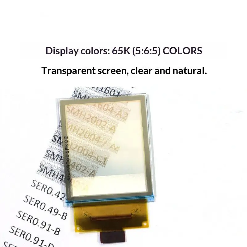 New Sale OLED Display Transparent One Point Five Inch PMOLED 128x64 65K Colors SPI For DIY Wearable Projects