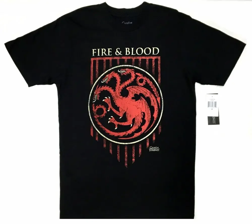 HBO BLOOD DRAGON  Tees Cotton Luxury brand vintage oversized