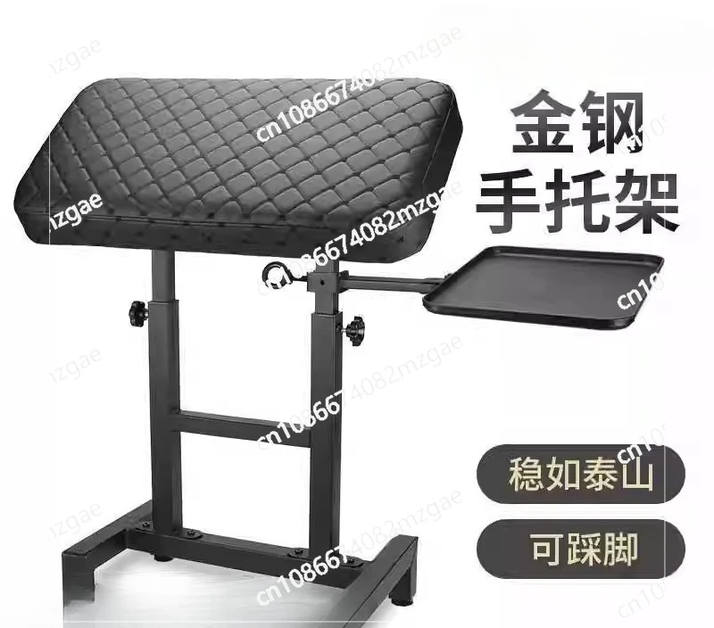 Hand bracket, plus magnetic tray, stable and foot-adjustable high and low panels