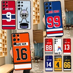 Ice Hockey Personalised Phone Case For Samsung Galaxy S20 FE S21 S22 S23 Ultra Note 20 Note 10 S8 S9 S10 Plus Cover