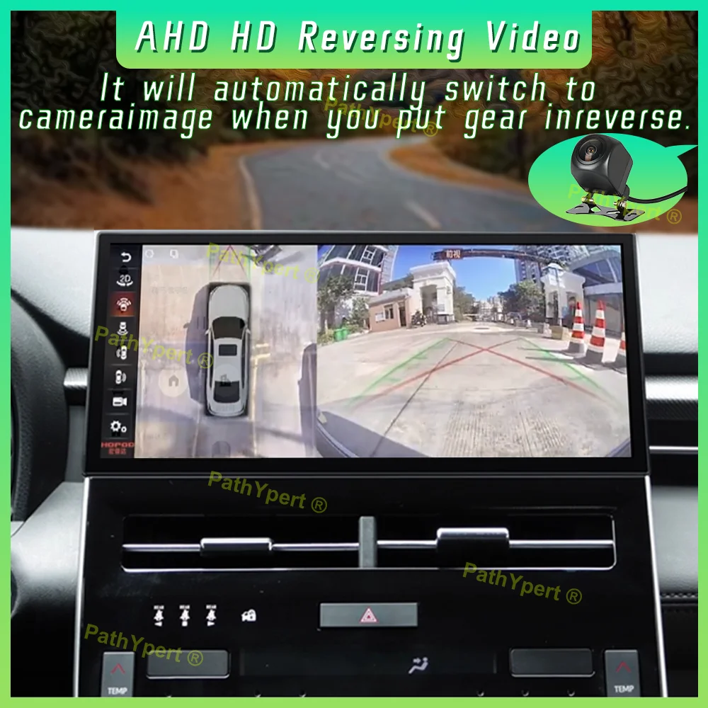 شاشة سيارة كبيرة 7870 CPU Android 14 لسيارة Toyota Avalon 2019-2021 مشغل الوسائط المتعددة يدعم وضع الليل والنهار ستيريو Carplay بلوتوث DSP