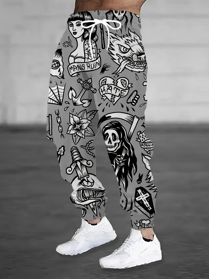 

The new men's trousers for Spring and Autumn 2025 are casual fashionable soft and comfortable with 3D pattern printing