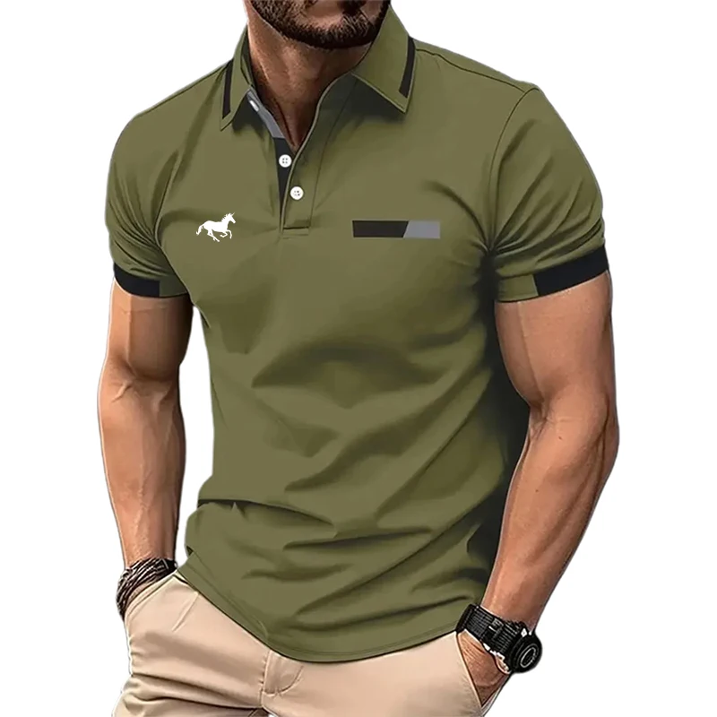 

Men's Polo Shirt Sport Polo Casual Sports Short Sleeve Fashion Basic Solid Color Classic Style Summer Regular Fit Polo Shirt