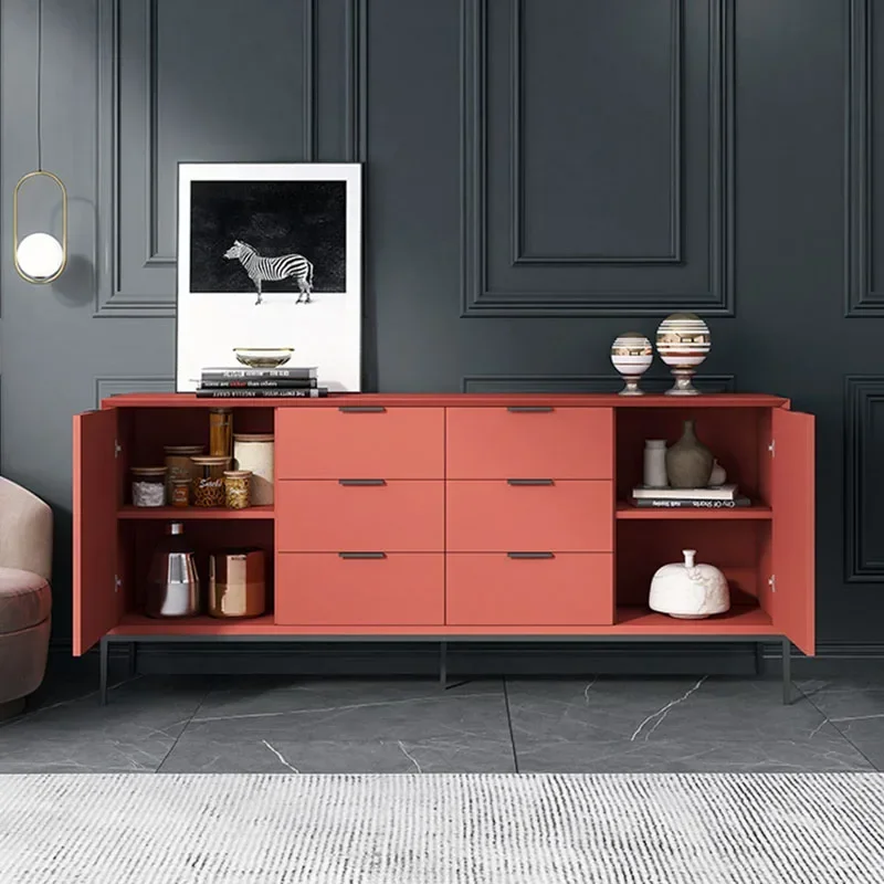 Nordic Morden Living Room Cabinets Luxury Kitchen Storage Shelf Cabinets Ultra Thin Bedside Szafki Do Salonu Home Furniture