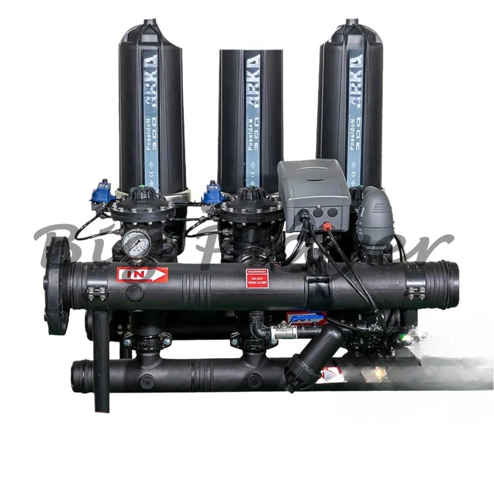 Full-automatic filter for water source of drip irrigation system in agricultural irrigation greenhouse