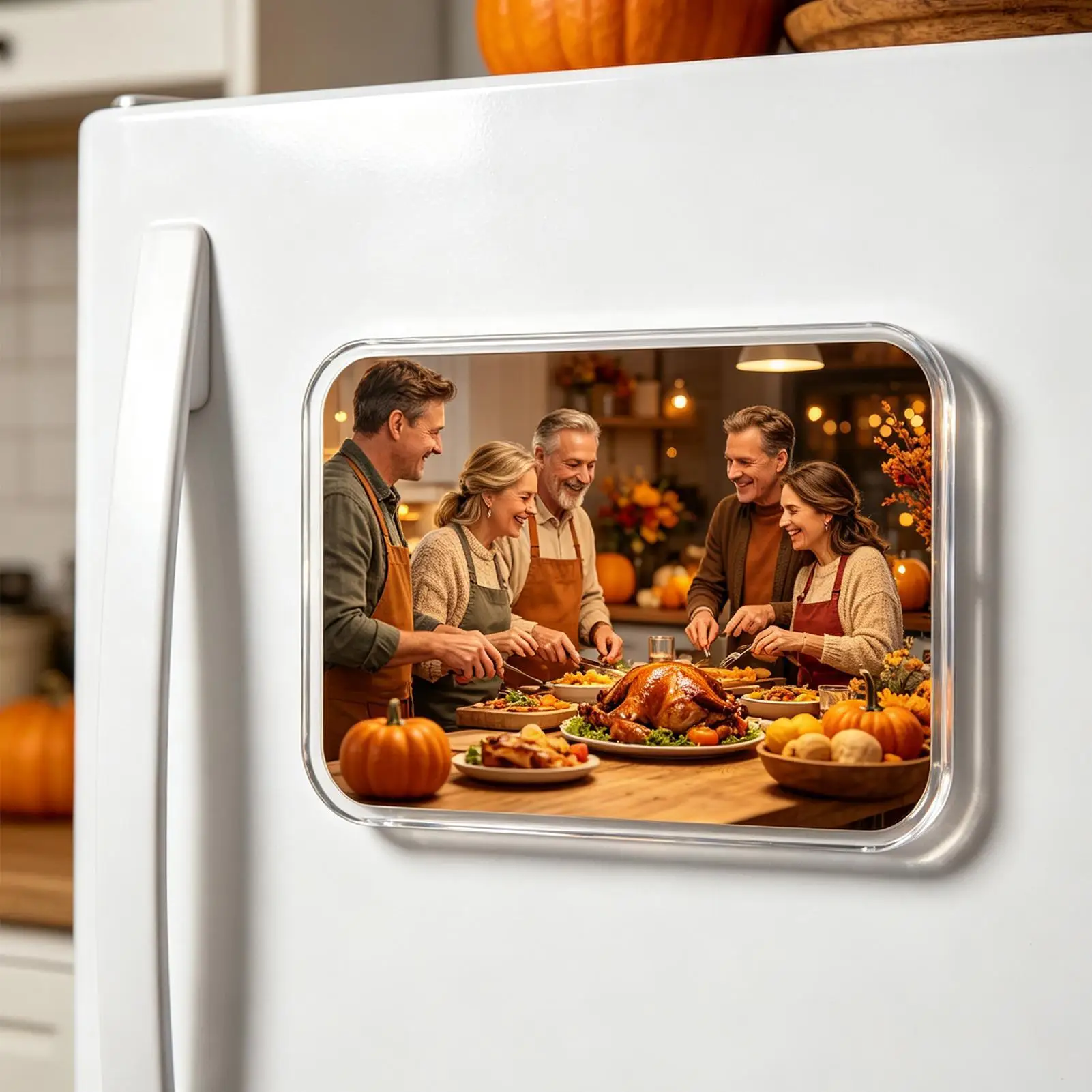Magnets Refrigerator Scratch-Resistant Acrylic Photo Frames Decoration Sticker Magnets Refrigerator For Holiday Kitchen Lockers