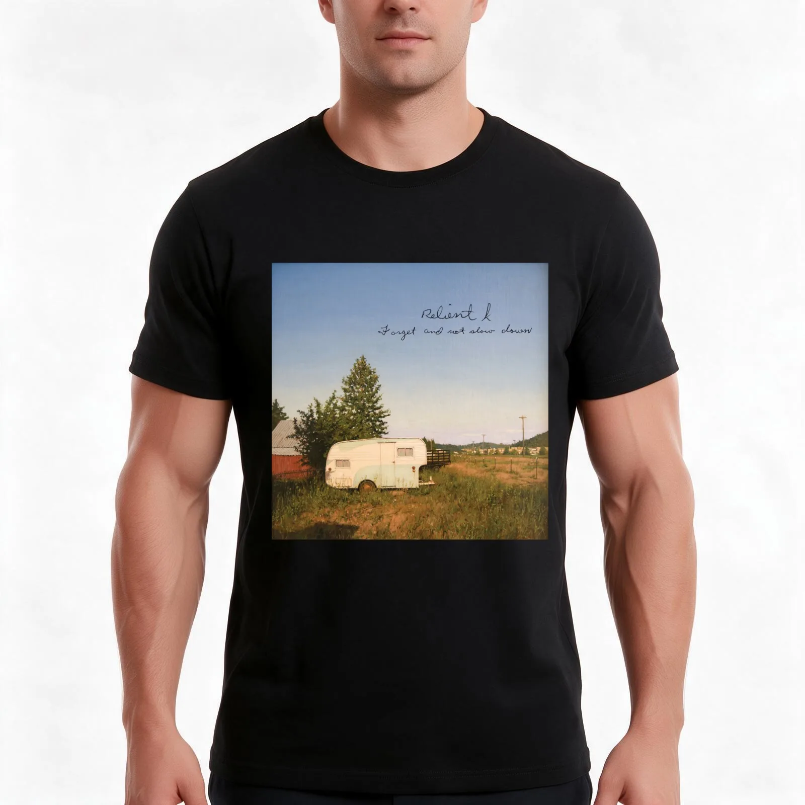 Relient K - Forget and Not Slow Down T-Shirt, Summer Casual Cotton Tee, Oversized Streetwear Tops, Vintage Graphic Print