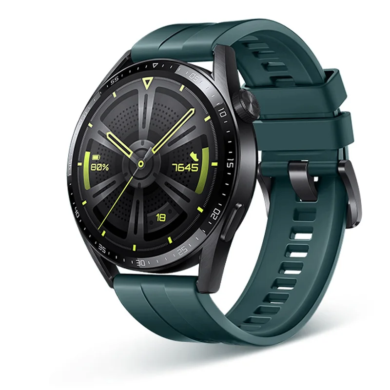 Universal 22Mm ซิลิโคนสำหรับ Huawei นาฬิกา GT3 GT2 46Mm Smart Watch Honor Magic นาฬิกาสายรัดข้อมือสายรัดข้อมือ