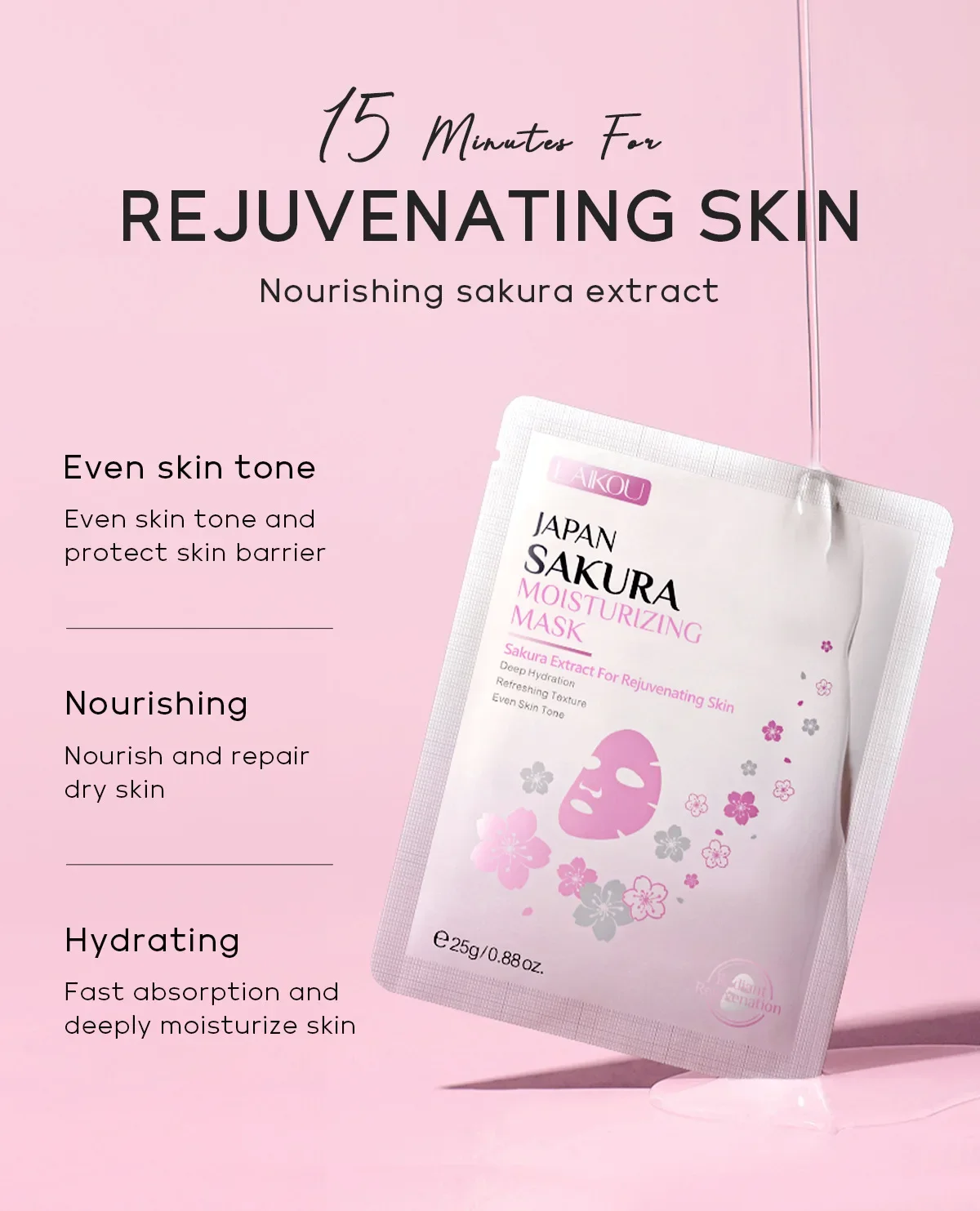 Laikou Sakura Hydrating Facial Mask 4